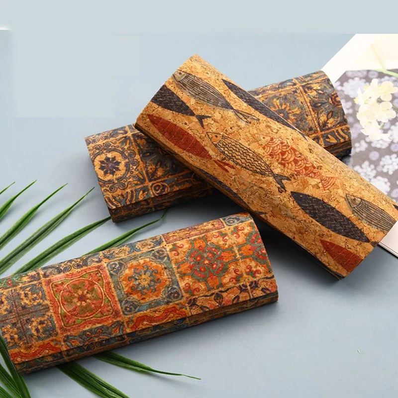 Men Accessories To Look Good - الفلين الطبيعي هارد شل صدفي نظارات