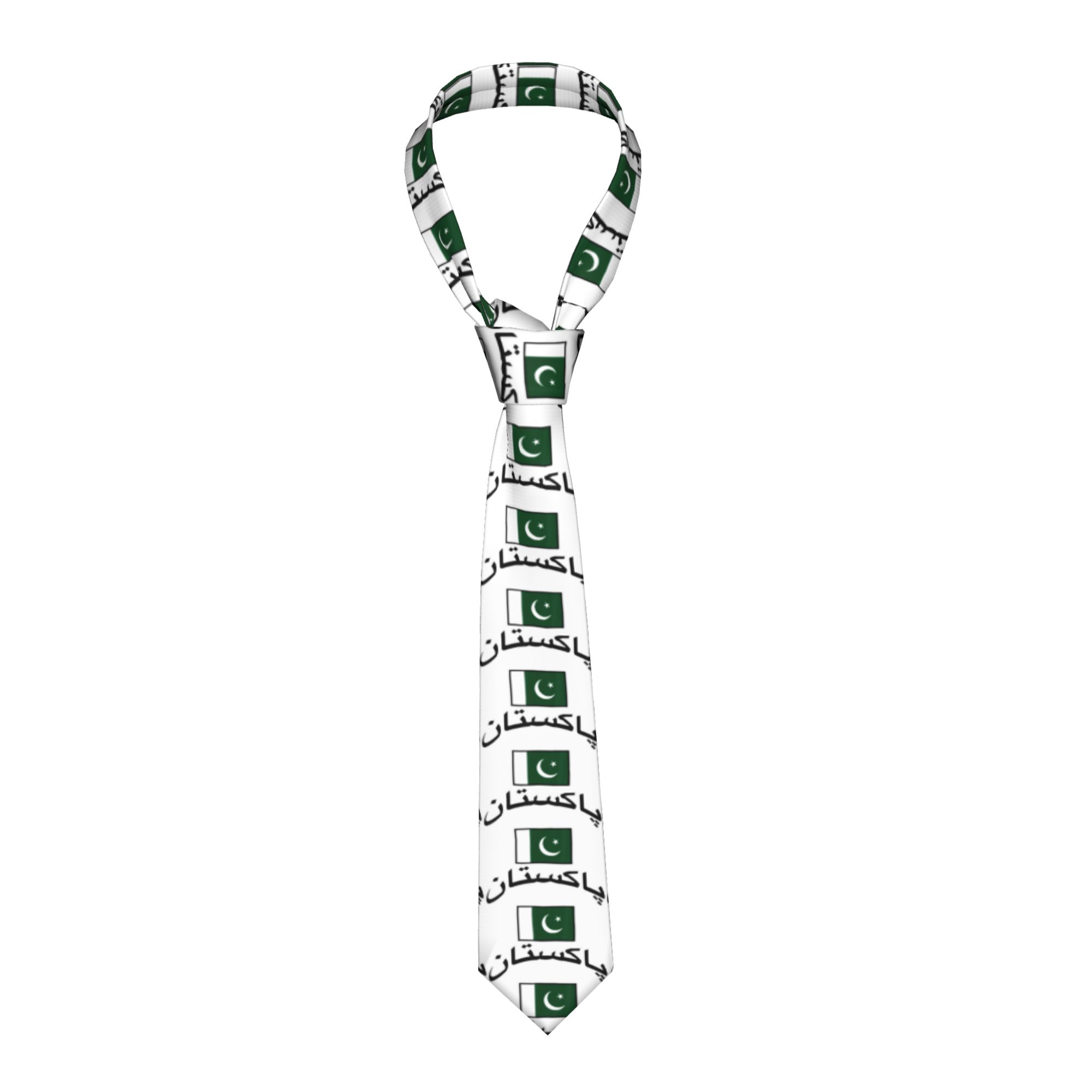 Men Accessories In Pakistan - ربطة عنق رجالية أنيقة بتصميم علم