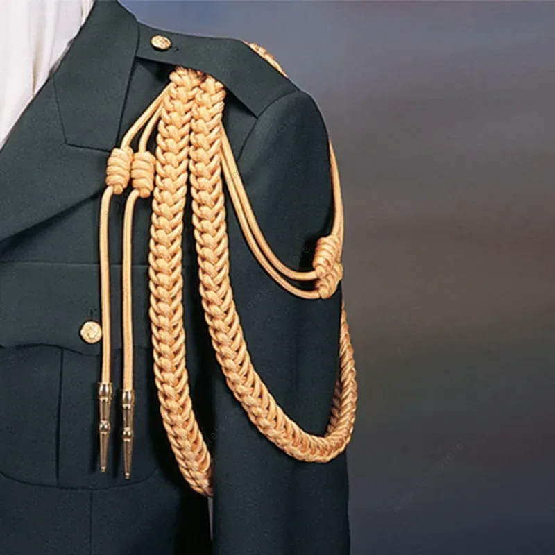 Men Accessories Tips - سلك كتف Aiguillette مزدوج المجدول من