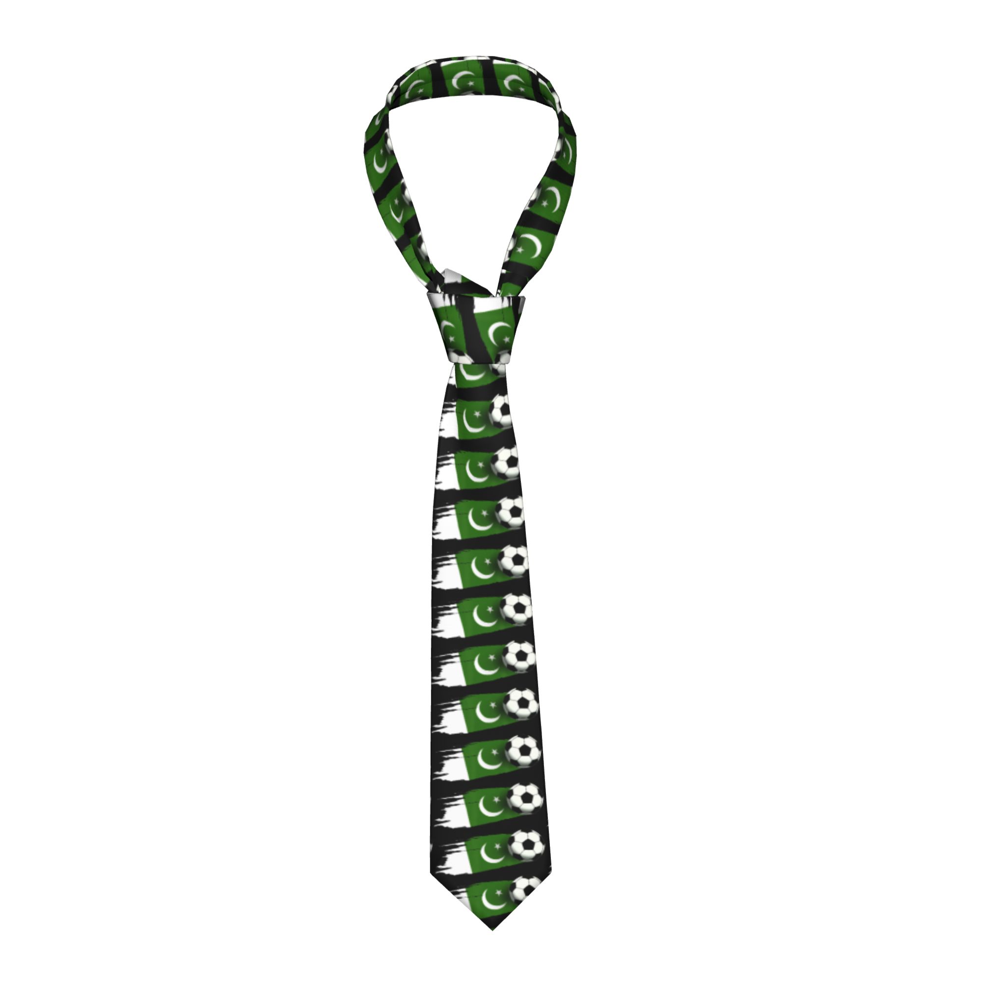 Men Accessories In Pakistan - ربطة عنق رجالية بتصميم علم باكستان،