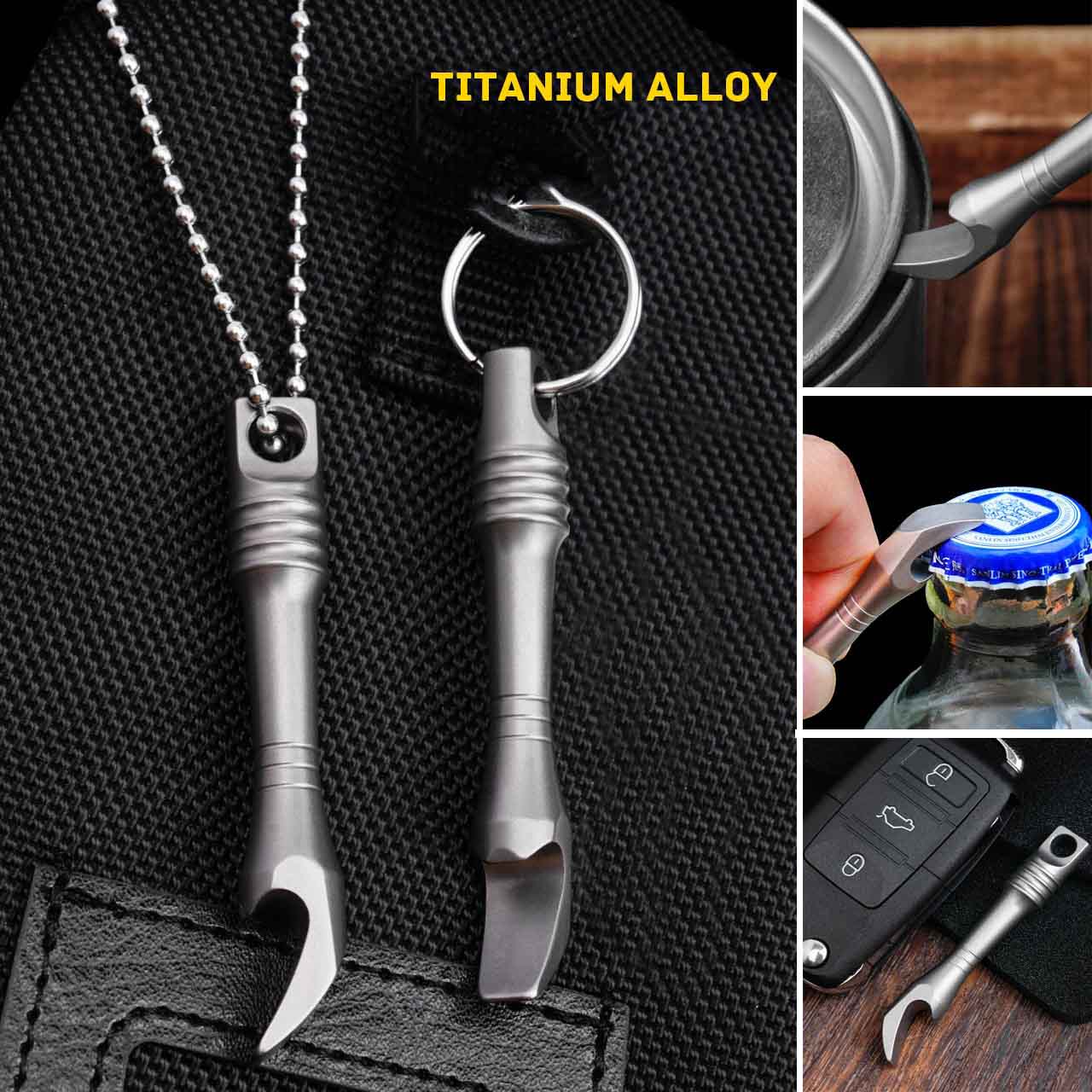 TC4 سبائك التيتانيوم المخل سلس - مراجعة Keychain Multi Tool وسعره