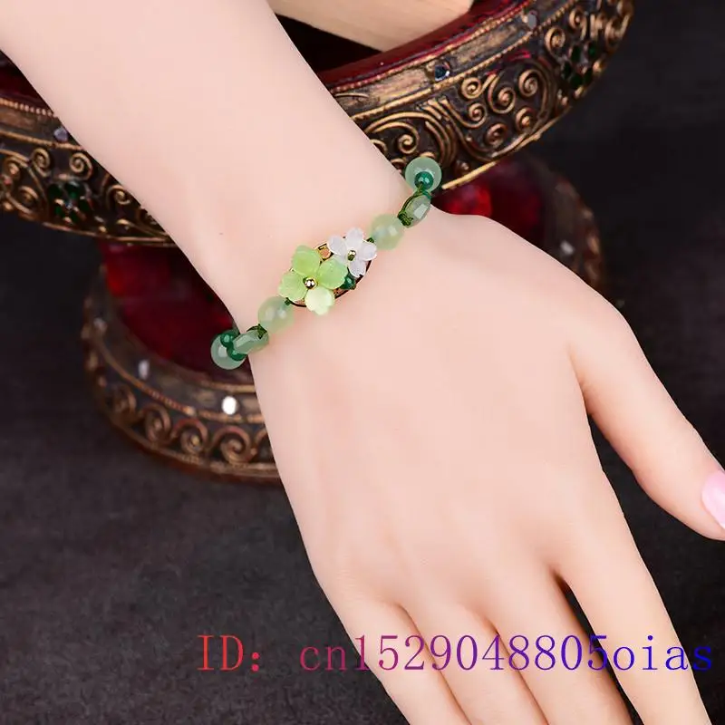 الأخضر اليشم زهرة سوار للرجال  - مراجعة Bracelet Beaded Men وسعره