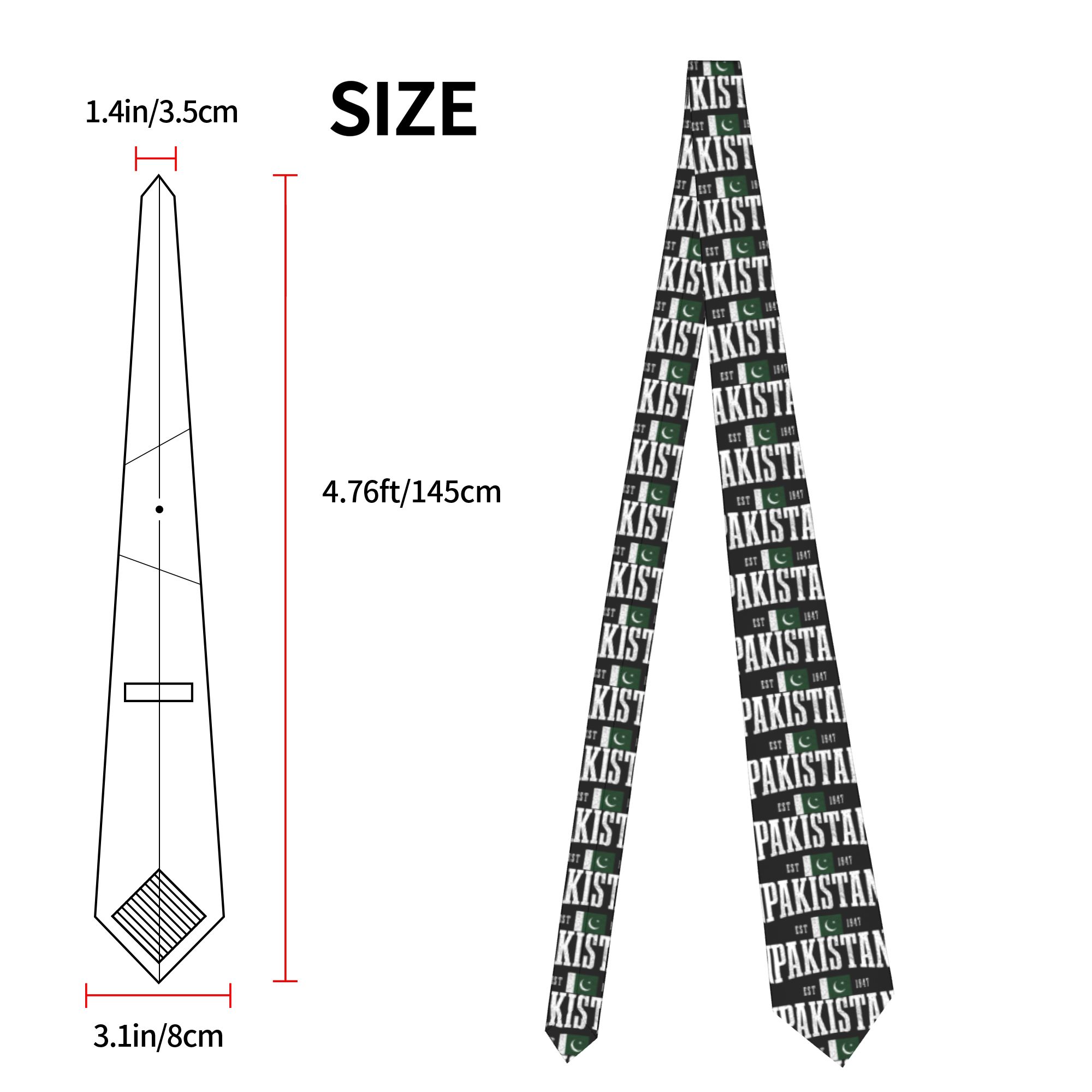 ربطة عنق رجالية بتصميم علم باك - مراجعة Men Accessories In Pakistan وسعره