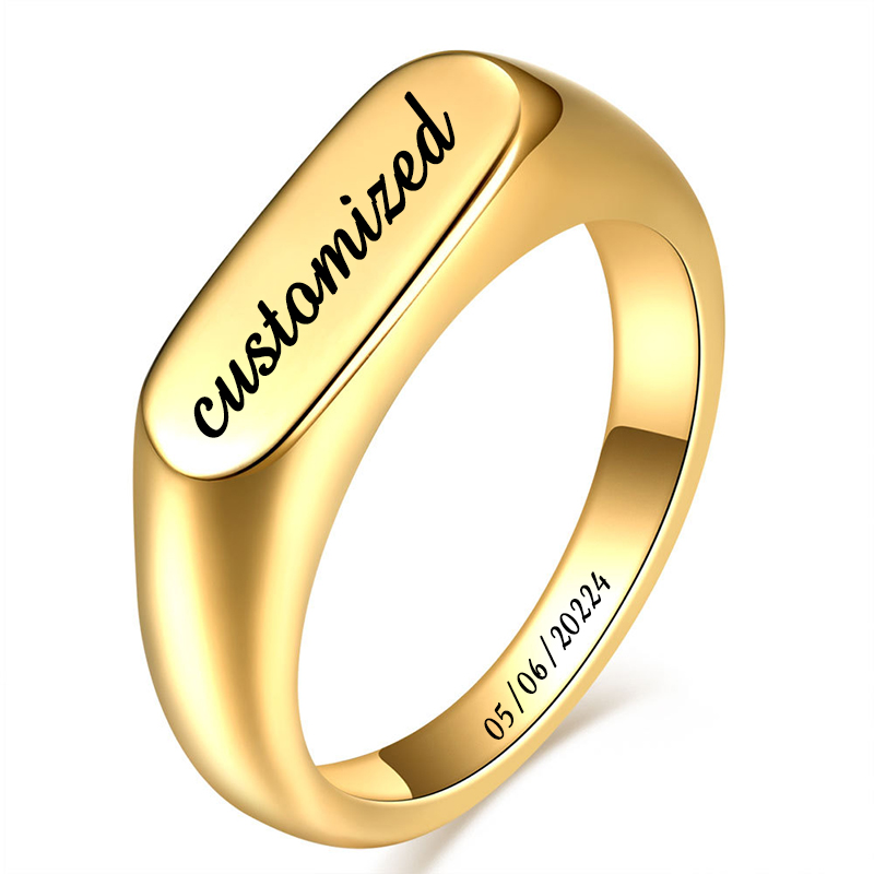 خواتم لافتات من الفولاذ المقاو - مراجعة Signet Ring Men وسعره