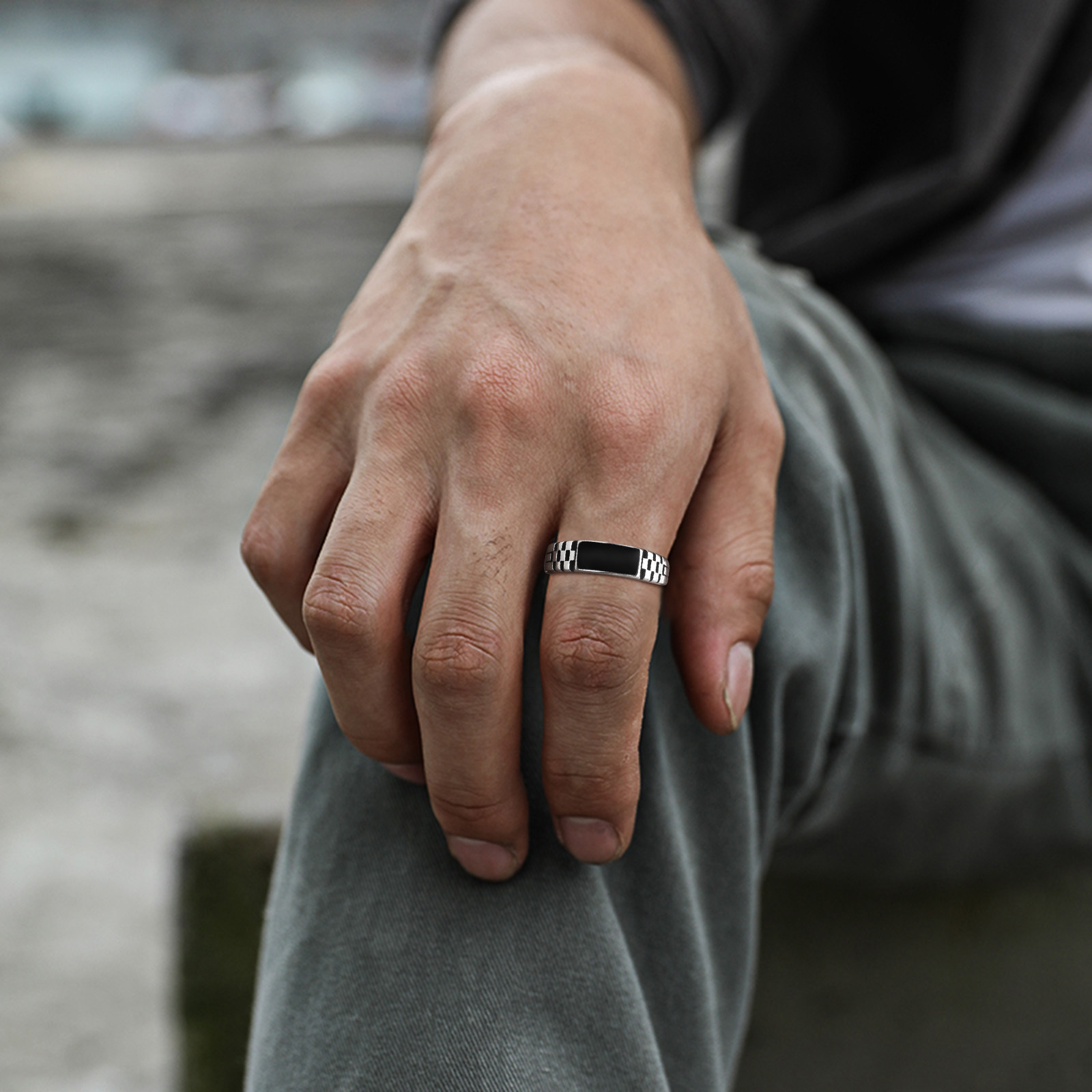 حلقات Vnox المفتوحة للرجال، خا - مراجعة Signet Ring Men وسعره