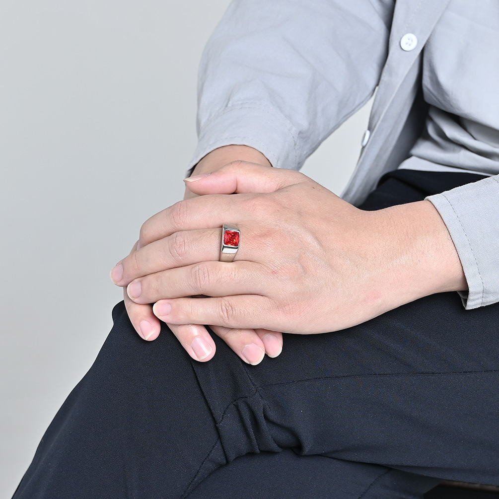الفولاذ المقاوم للصدأ تسلق الز - مراجعة Signet Ring Men وسعره