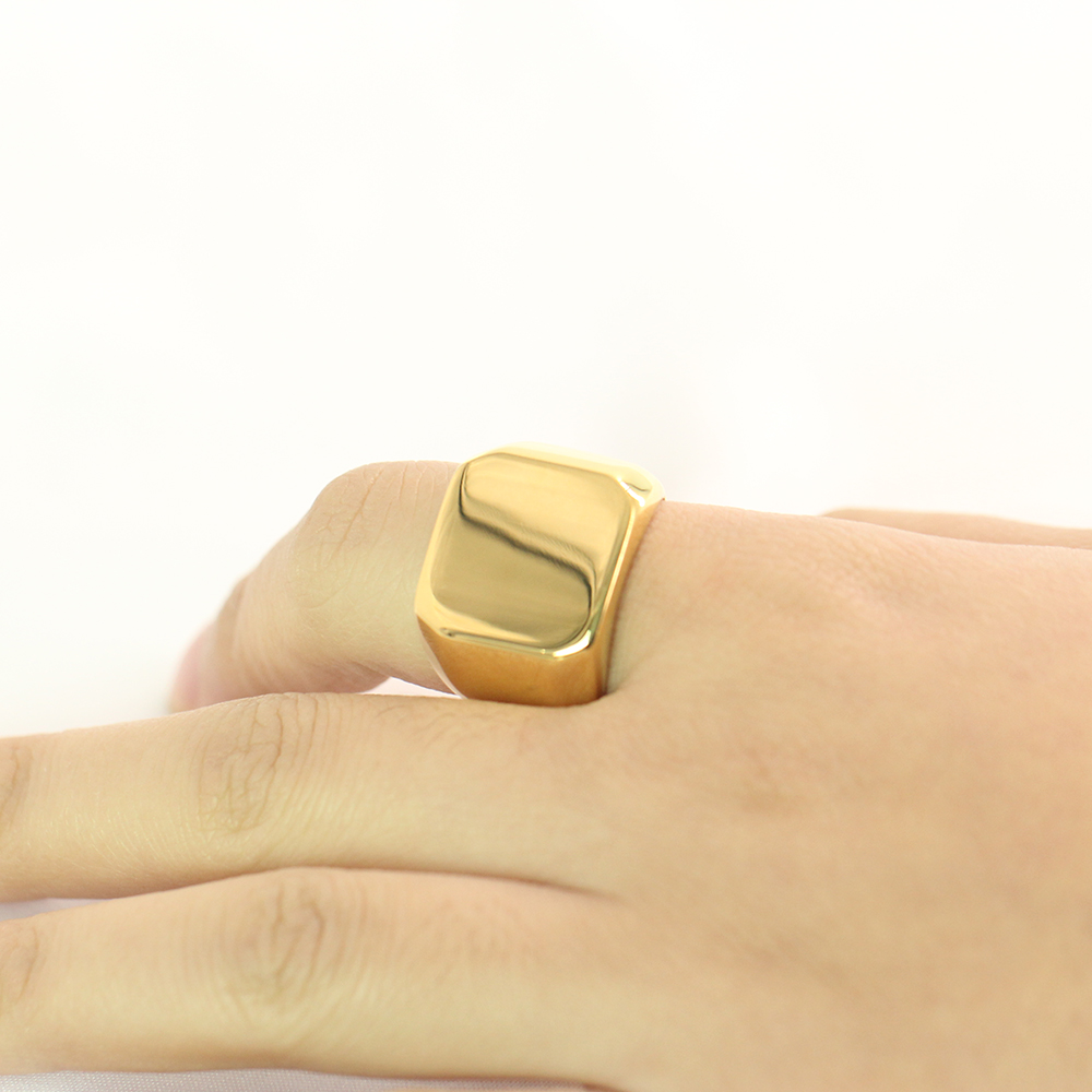 نقش مجاني جديد الفضة/الذهب/أسو - مراجعة Signet Ring Men وسعره