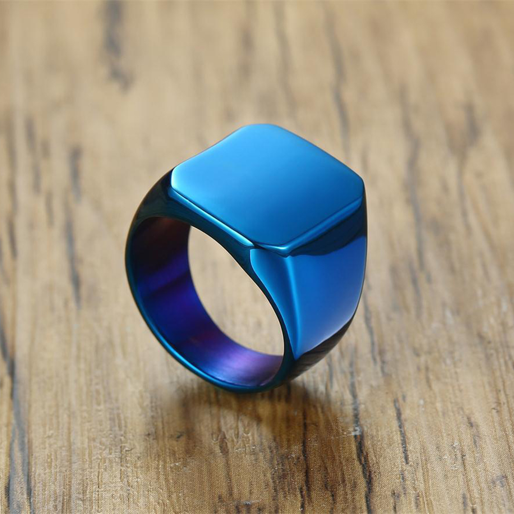 نقش مجاني جديد الفضة/الذهب/أسو - مراجعة Signet Ring Men وسعره