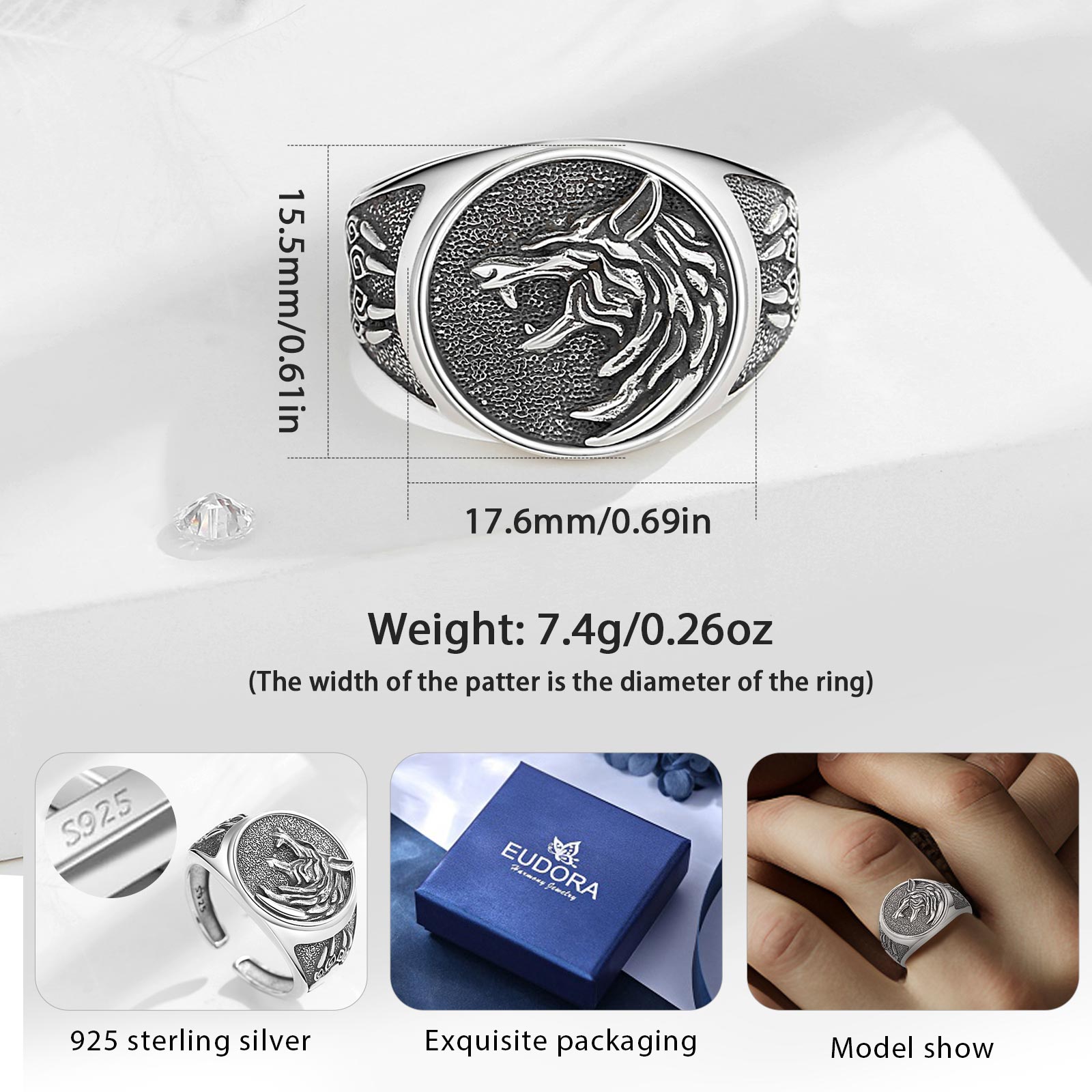 الفضة الإسترليني خاتم فايكنغ ا - مراجعة Signet Ring Men وسعره