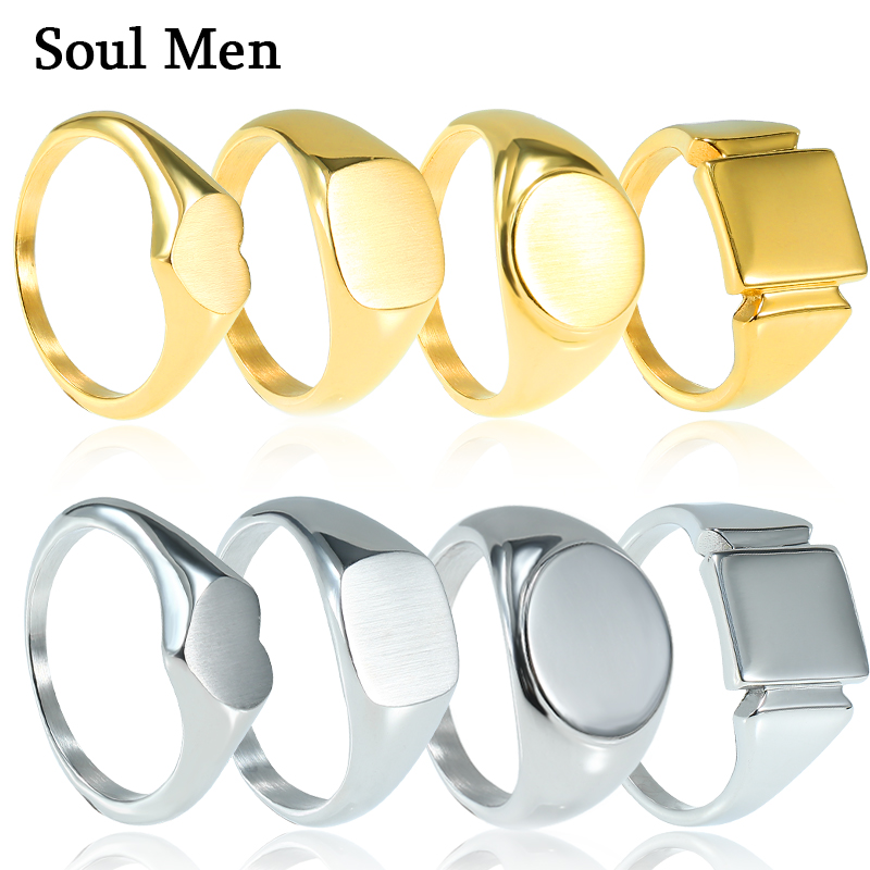 الروح الرجال التيتانيوم الصلب  - مراجعة Signet Ring Men وسعره
