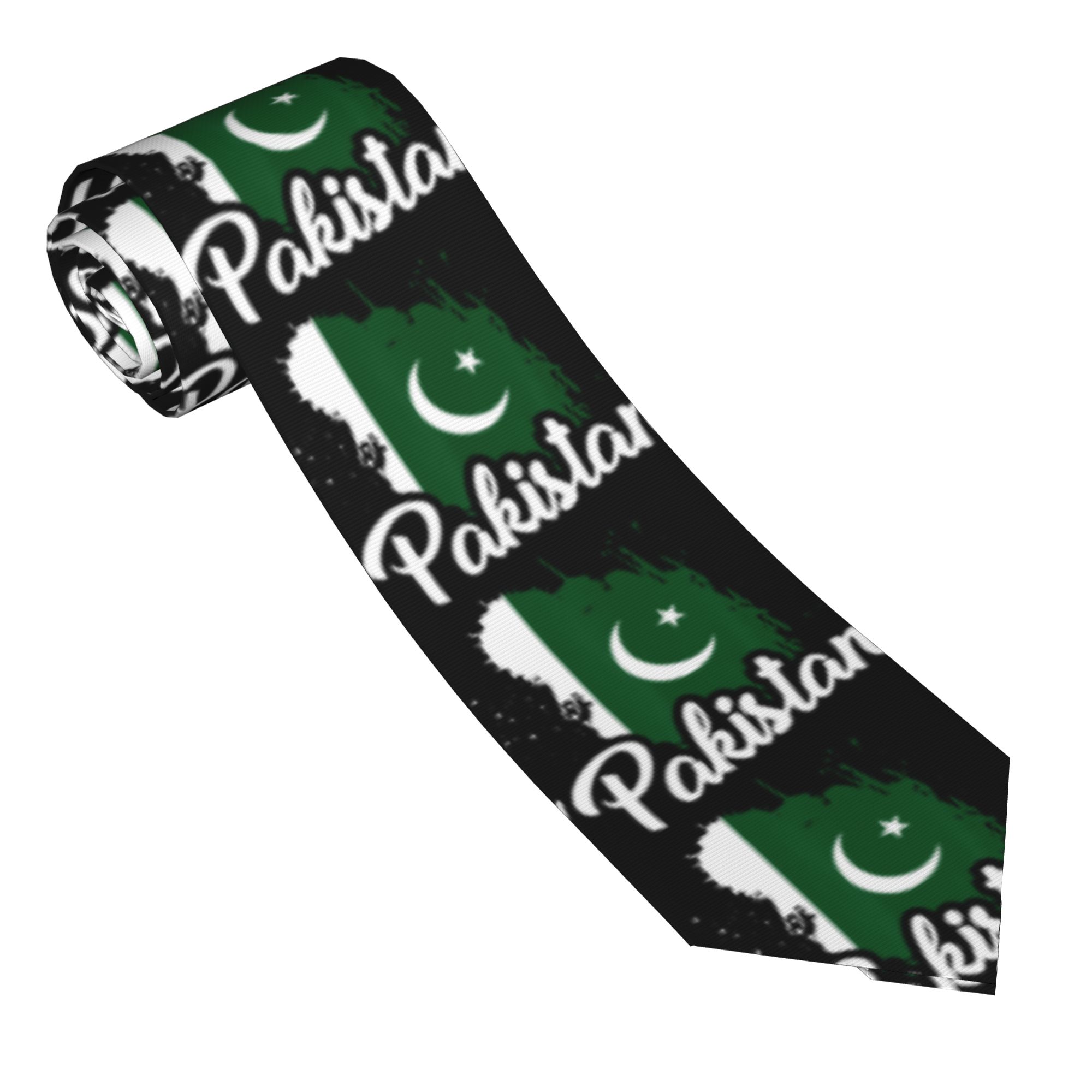 ربطة عنق رجالية بتصميم علم باك - مراجعة Men Accessories In Pakistan وسعره