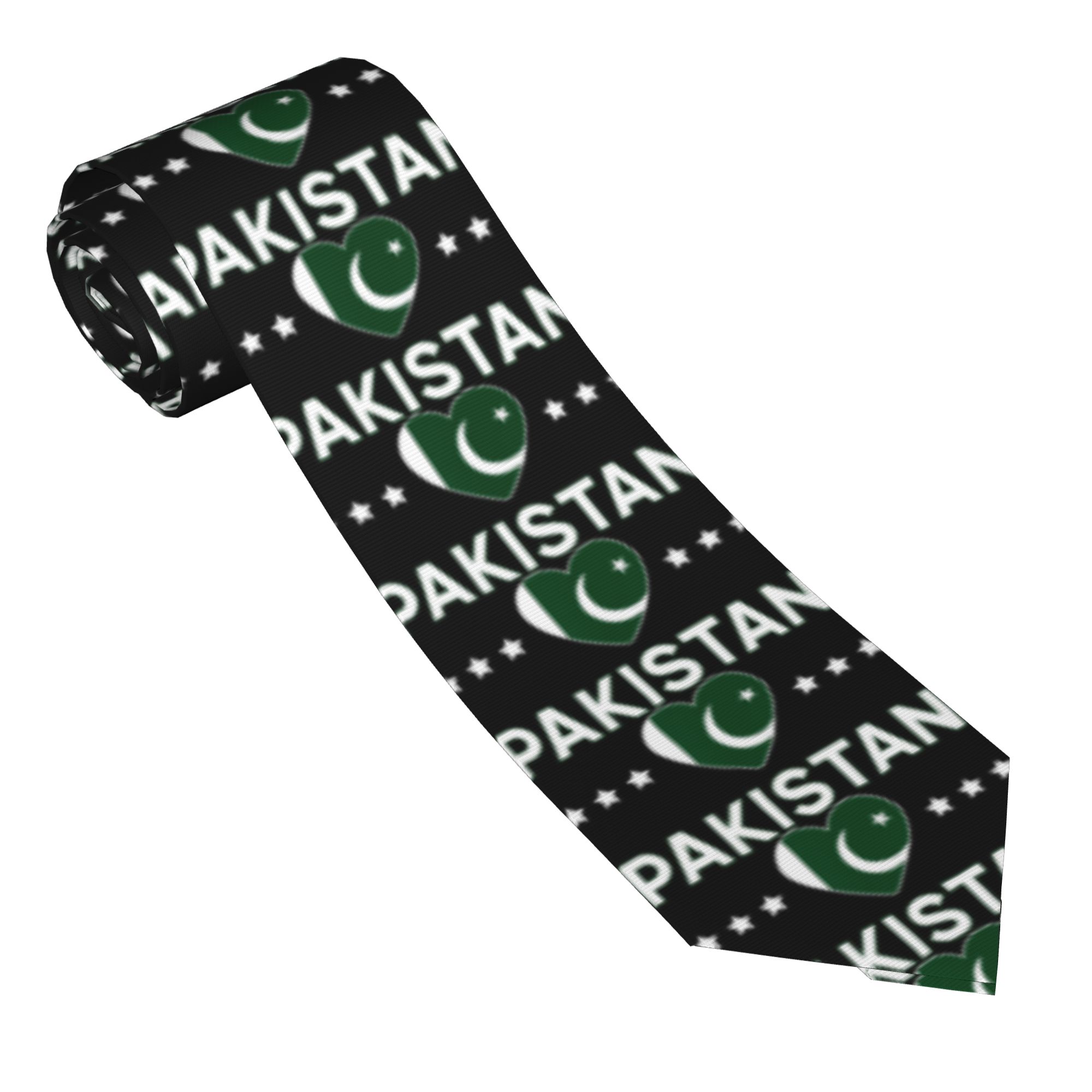 ربطة عنق بتصميم قلب علم باكستا - مراجعة Men Accessories In Pakistan وسعره
