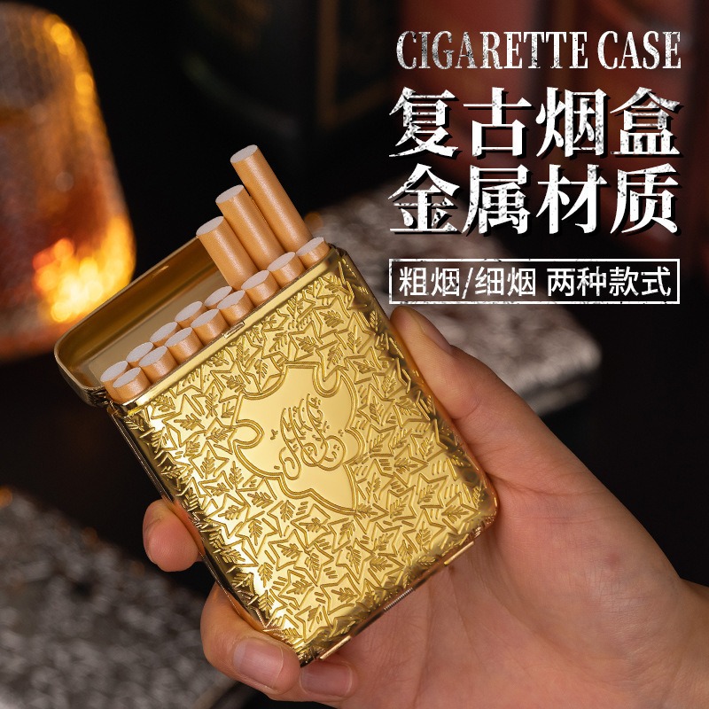 علبة سجائر معدنية منقوشة بتصمي - مراجعة Men'S Mens Accessories وسعره