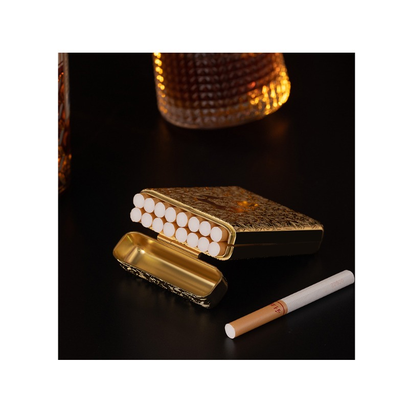 علبة سجائر معدنية منقوشة بتصمي - مراجعة Men'S Mens Accessories وسعره